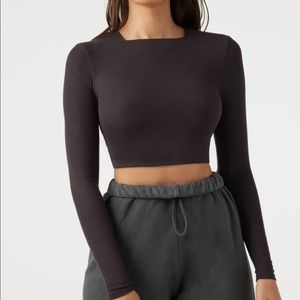 Joah Brown high square neck long sleeve.